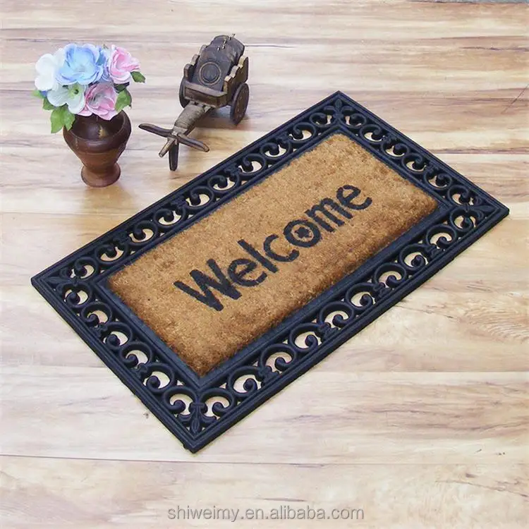 Welcome Rubber Coir Molded Brush Door Mats Buy Cheap Door Mat