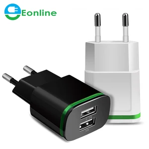 Dual USB Wall Charger LED Light Phones & Tablets