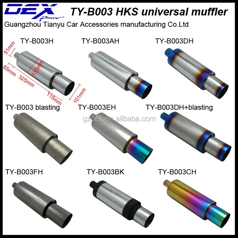 Auto Racing Stainless Steel Hks Exhaust Pipe Muffler Buy Exhaust Pipe