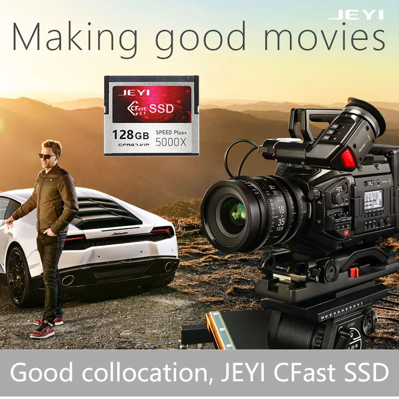 JEYI CFast particles digital video camera SSD 512G memory card SMI2246EN with SATA3 cache Industrial-grade military use CF2.0 - ANKUX.COM