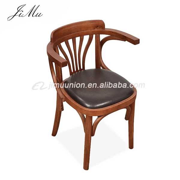 French antique Vintage Style Dining Chair For Restaurant solid Wooden carved back Dining Chair for restaurant used