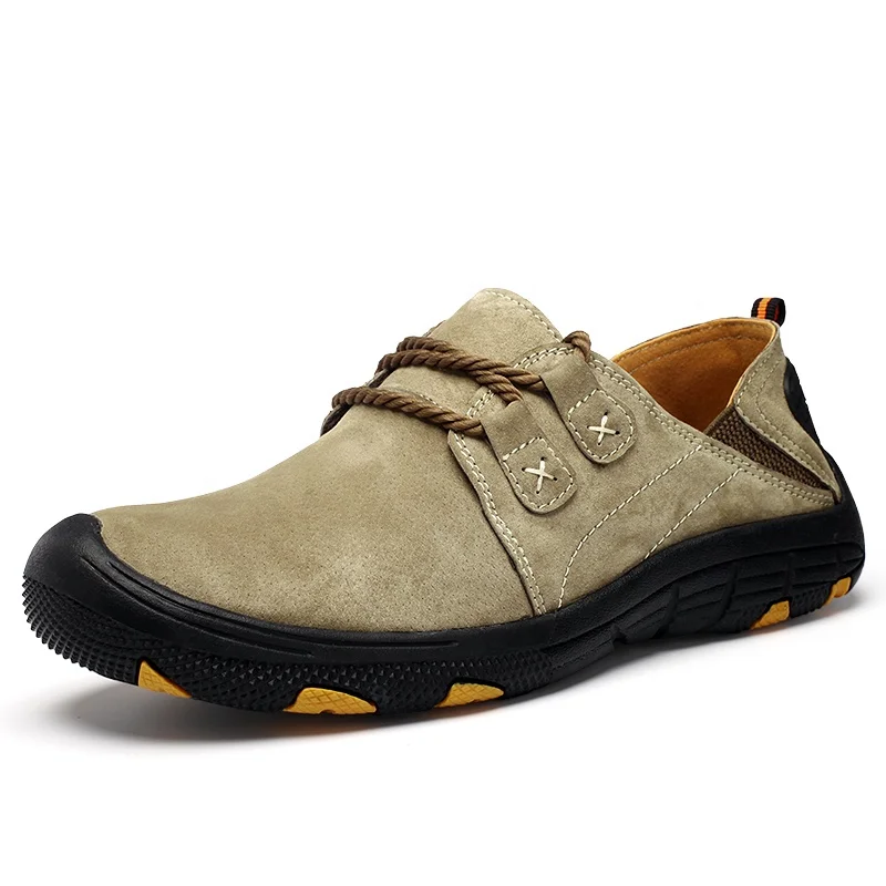 

Suede Leather Hiking Shoes Outdoor Shoe Camping Walking Sneaker, Brown,beige,grey,same as photos
