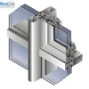 Exterior Building facade visible frame aluminum frame curtain wall system