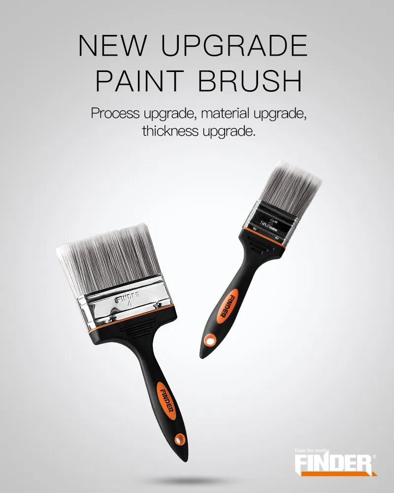 Wholesale High Quality Black Twocolor Rubber And Plastic Handle Painting Brush Buy Painting