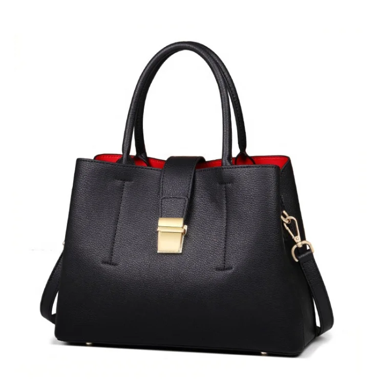 

femininas carteras y bolsos de mujer Black handbags for women lady bags handbag