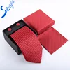 High Quality Men Silk Neck Tie Set With Cufflinks And Cloth Box