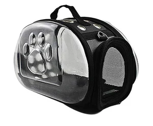 Image of Luxury Transparent Pet Dog Cat Bag Carrier