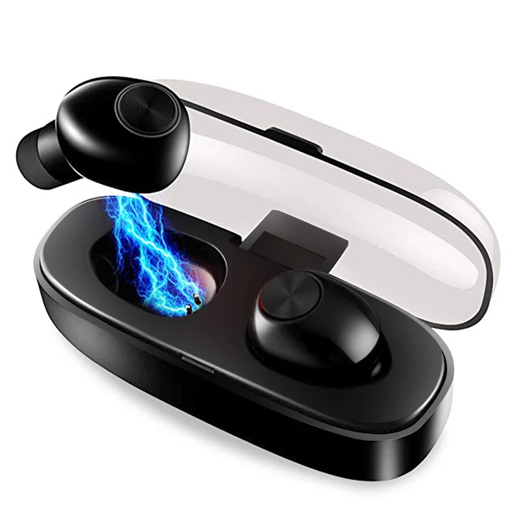 

Mothca New Mold High Quality Best Mini Portable Sweatproof Rechargeable TWS Bluetooth 5.0 Wireless Earphones, Black;purple