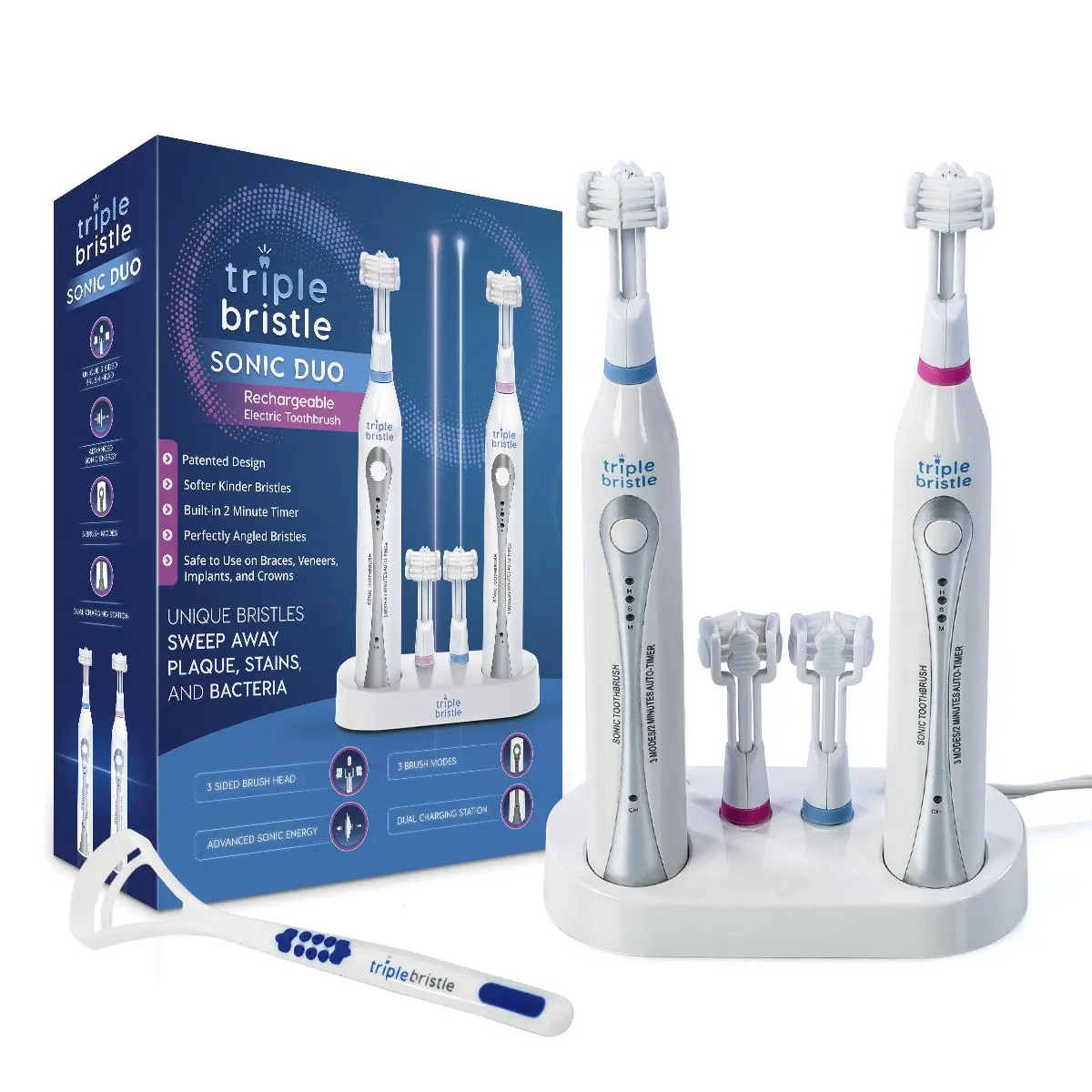 Sonic toothbrush инструкция. Triple Bristle зубная щетка. Электрическая зубная щетка Triple Bristle Original, зубная щетка электрическая. Triple Bristle Sonic Toothbrush. Рейтинг электрических зубных щеток.