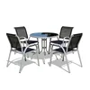 outdoor garden public fast food table chair set