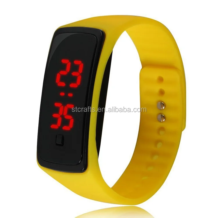 New Arrival Womens Mens Couple Silicone Band Watches Electronic Led