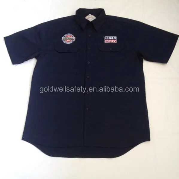 Plus tamaño de algodón de manga corta camisas de trabajo Plus tamaño de algodón de manga corta camisas de trabajo
