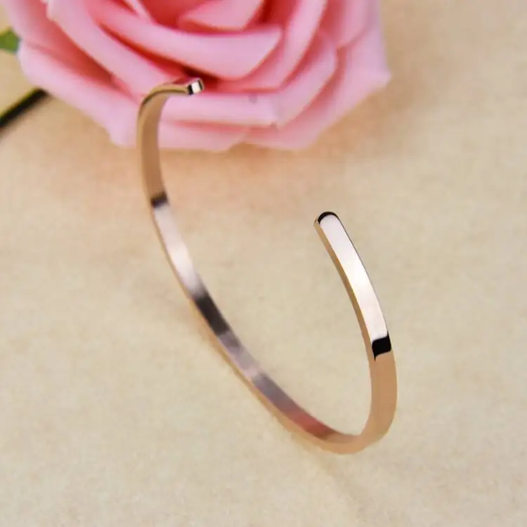 Women Bracelet Gold Plated 316l Stainless Steel 18k Cuff Bracelets