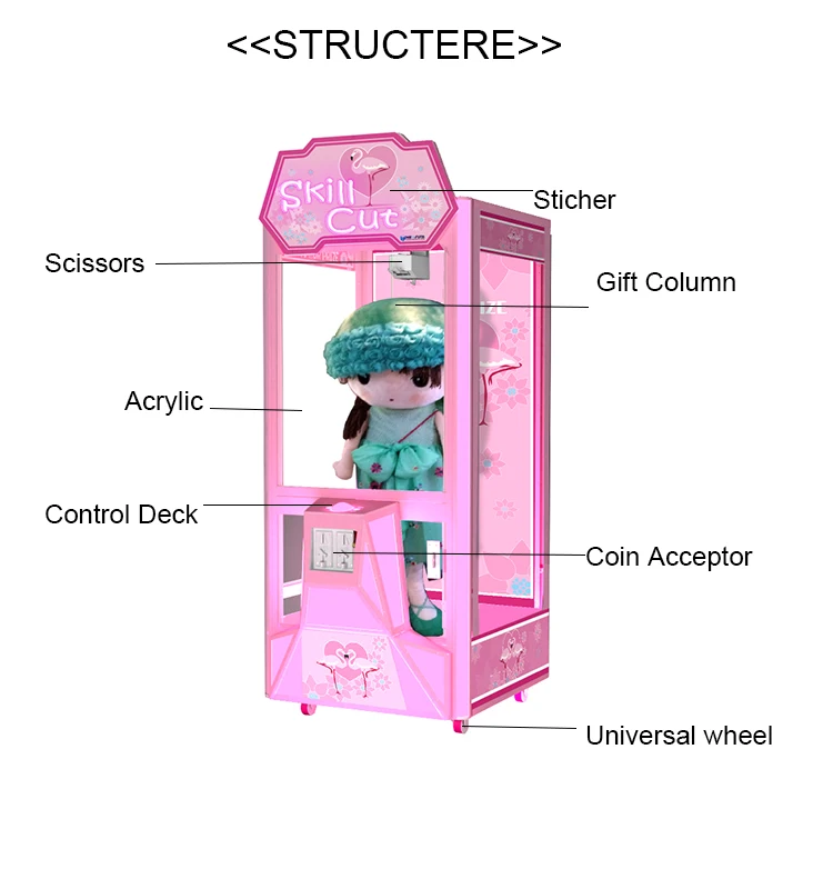 Factory Price Indoor Claw Machine Parts Mini Australia Arcade Claw