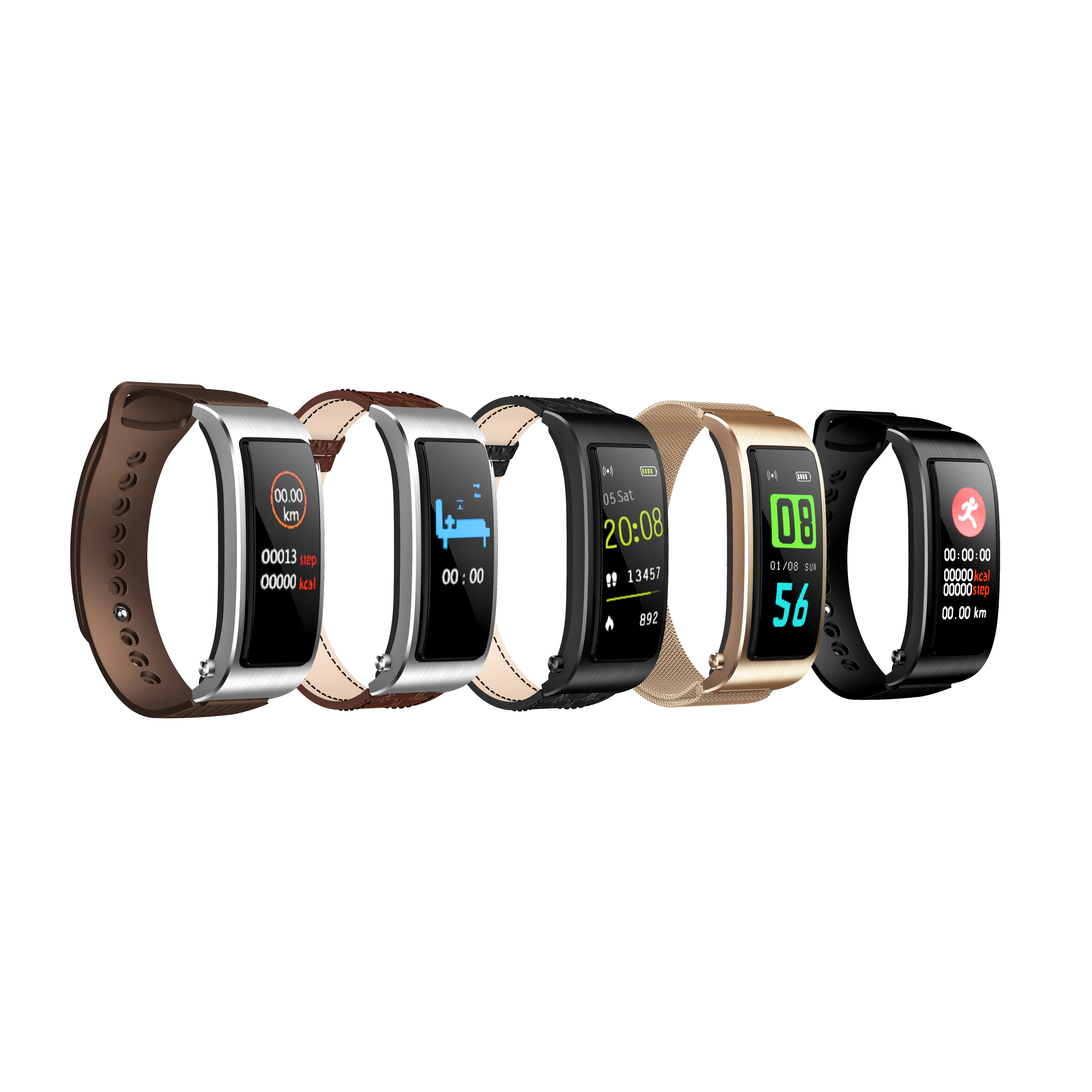 

fashion sport bluetooth smart bracelet waterproof,fitness tracker heart rate monitor message notification, N/a