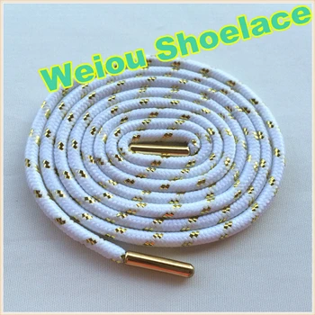 Weiou สีขาวรอบ Shoelaces Bright สีรองเท้า 