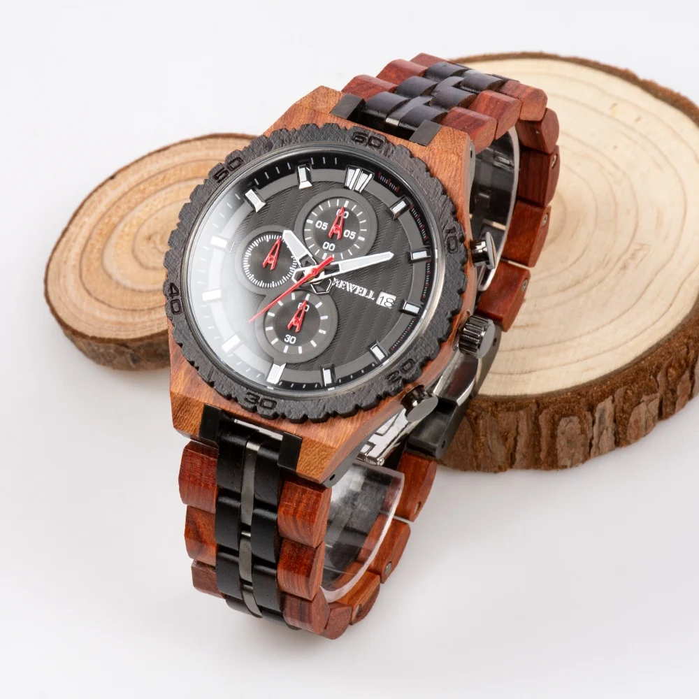 

New Custom stainless steel and wood watch with CE RoHS SGS certificates