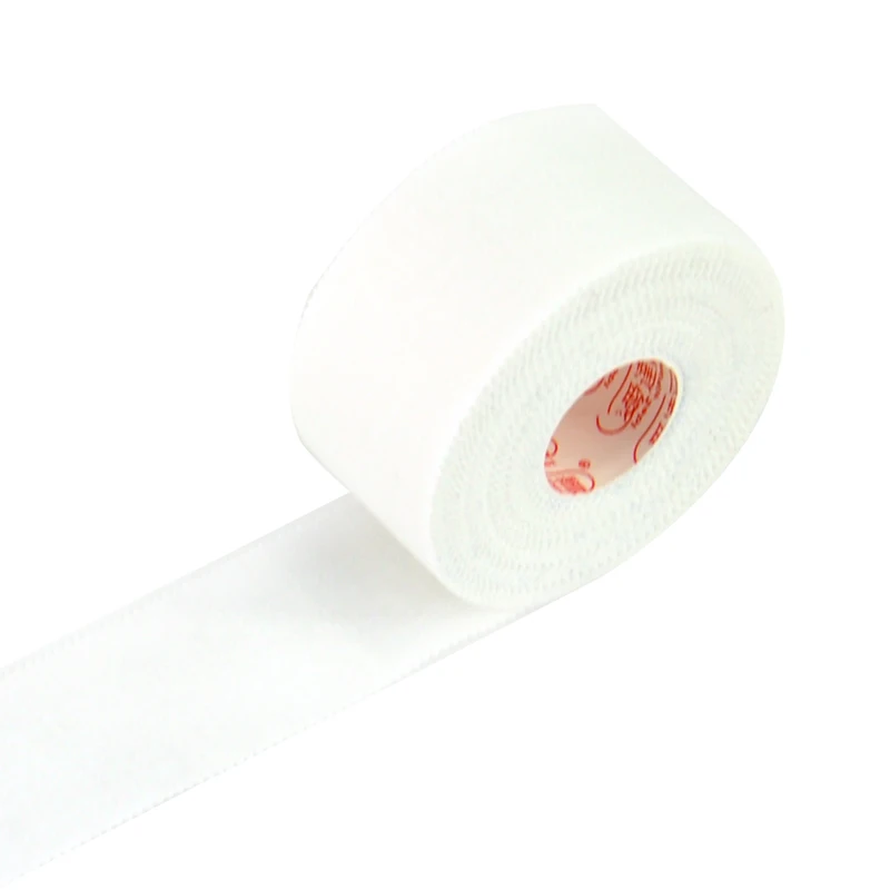 Wholesale bulk 3.8cm*13.7m 10 rolls per box Idealplast medical support white cotton athletic sports tape