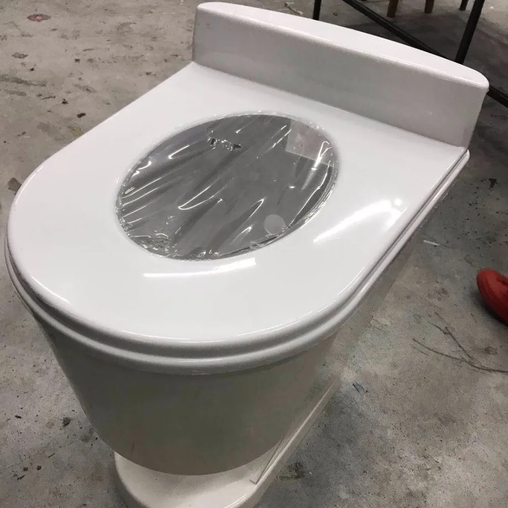 中国工厂洁具塑料厕所卫生间连体厕所