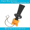 Plastic venturi mixing liquid jet eductors with adjustable ball clamp base