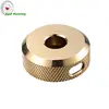 best service cnc machining hardware parts brass knurled round post base plate cover