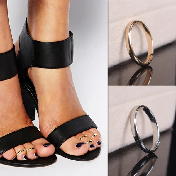 

2016 new products promotional gifts adjustable toe rings, Gold,silver