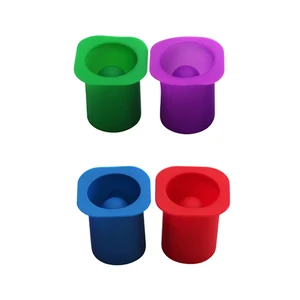 Image of Food grade creative single cup cube freezer tray martini silicone ice shot glass mold