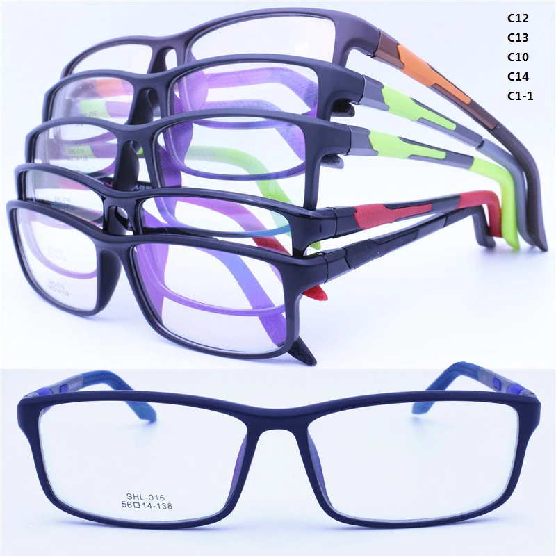 

wholesales SHL016 TR90 frame combined aluminum side arm square optical eyeglasses