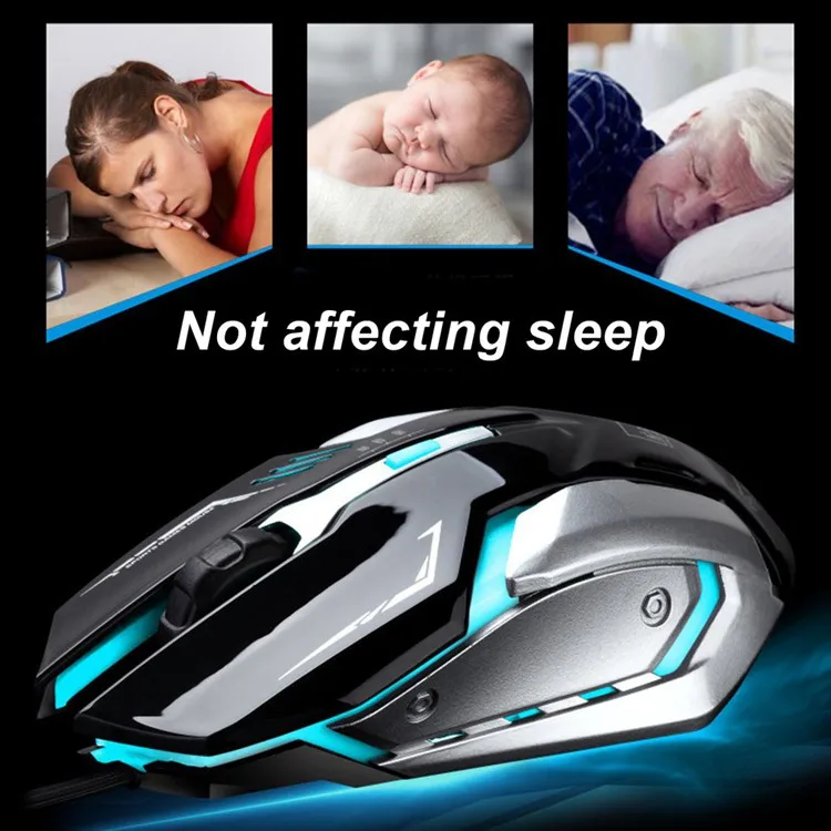 OEM K1 Silent Mute Optical RGB Gaming Mouse Mechanical Appearance Wired USB Game Mobile Mouse for Computer