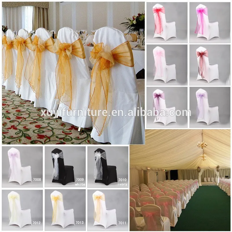 Chair cover sash ties