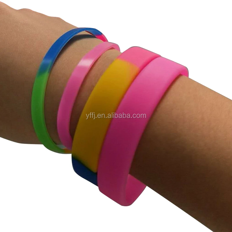 
new style silicone kids bracelets colorful mini bracelets for gifts 185*5*1.3mm 