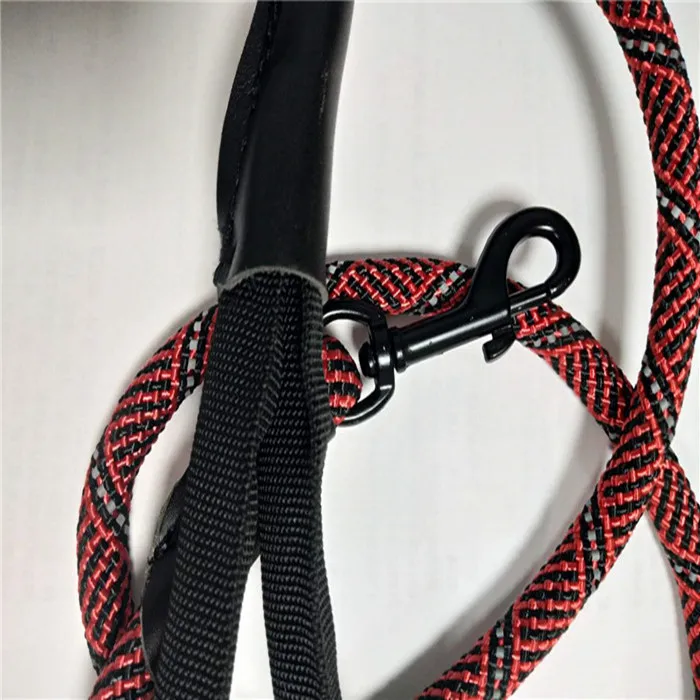 hot selling product 10 mm pet rope dog leash rope for walking dog red blue black with Reflective