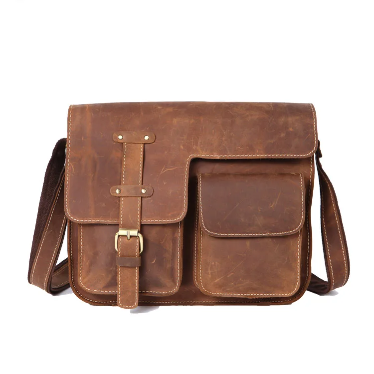 

Guangzhou Factory Wholesale Vintage Fashion Crossbody Mens Brown Leather Laptop Messenger Bag For Men 1050, Brown/ black/gray/coffee