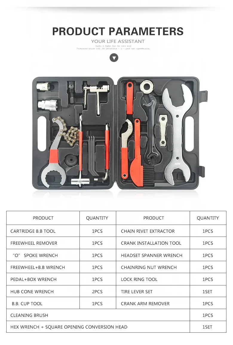 20 Parts Bike Repair Tool Set For Various Bicycles Buy Bike Repair