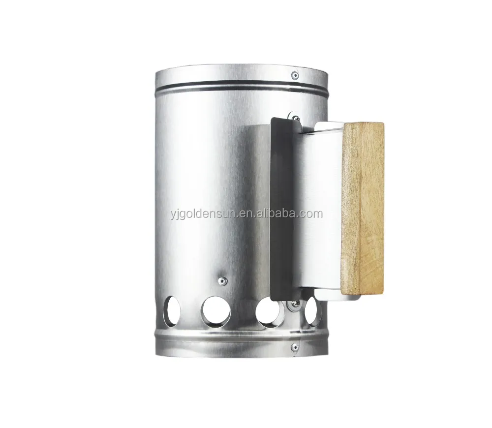 High Quality Stainless Steel Professional Bbq Chimney Charcoal Lighter