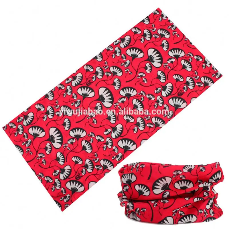 
Yiwu jiabao weaving customized 100%polyester tube sport cooling bandana 