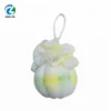 Special pumpkin shape soft mesh sponge bath puff