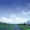 9M octagonal galvanized street steel pole/lamp post/lighting pillar
