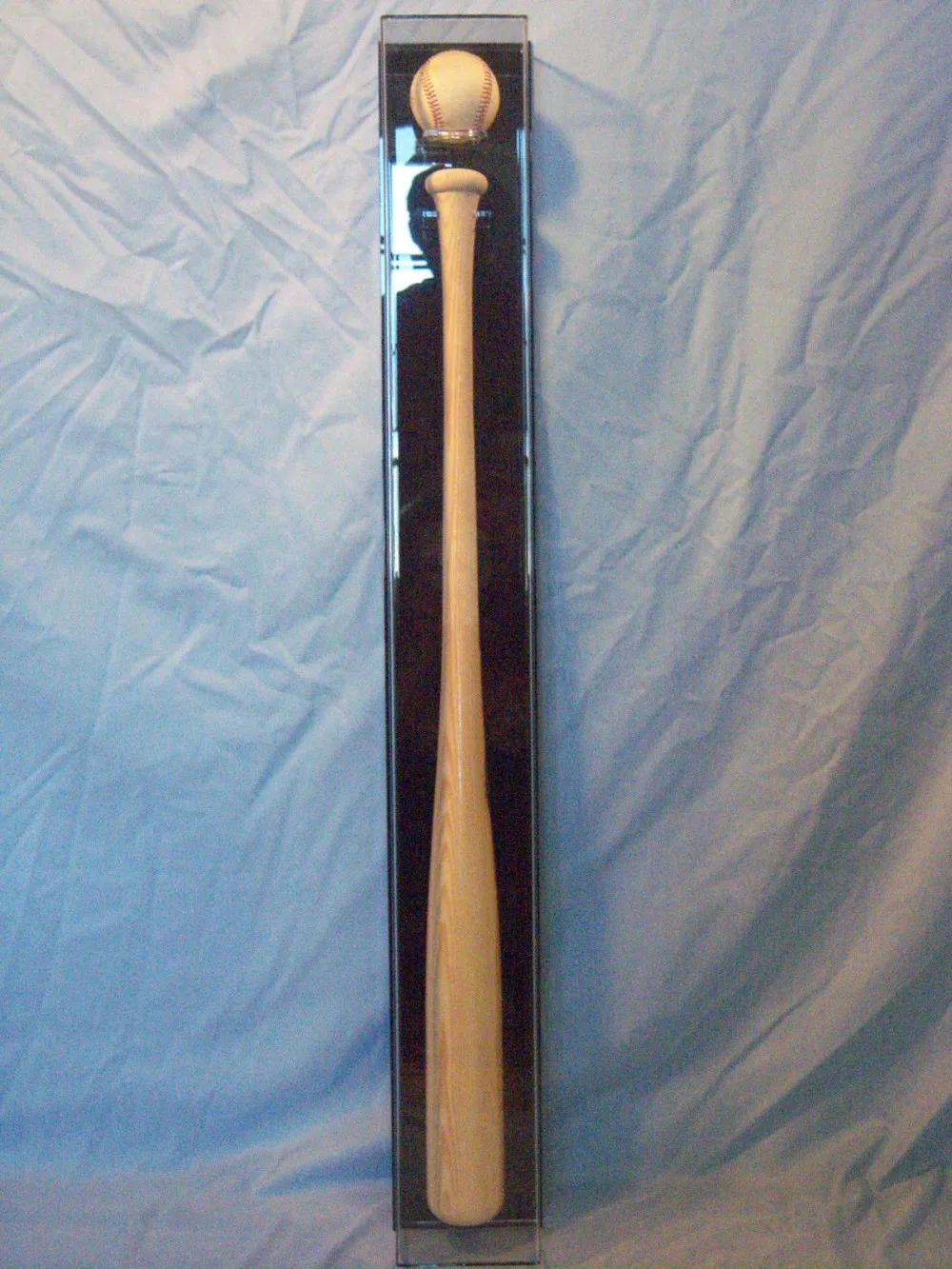 Baseball Bat Display Case All Acrylic Horizontal