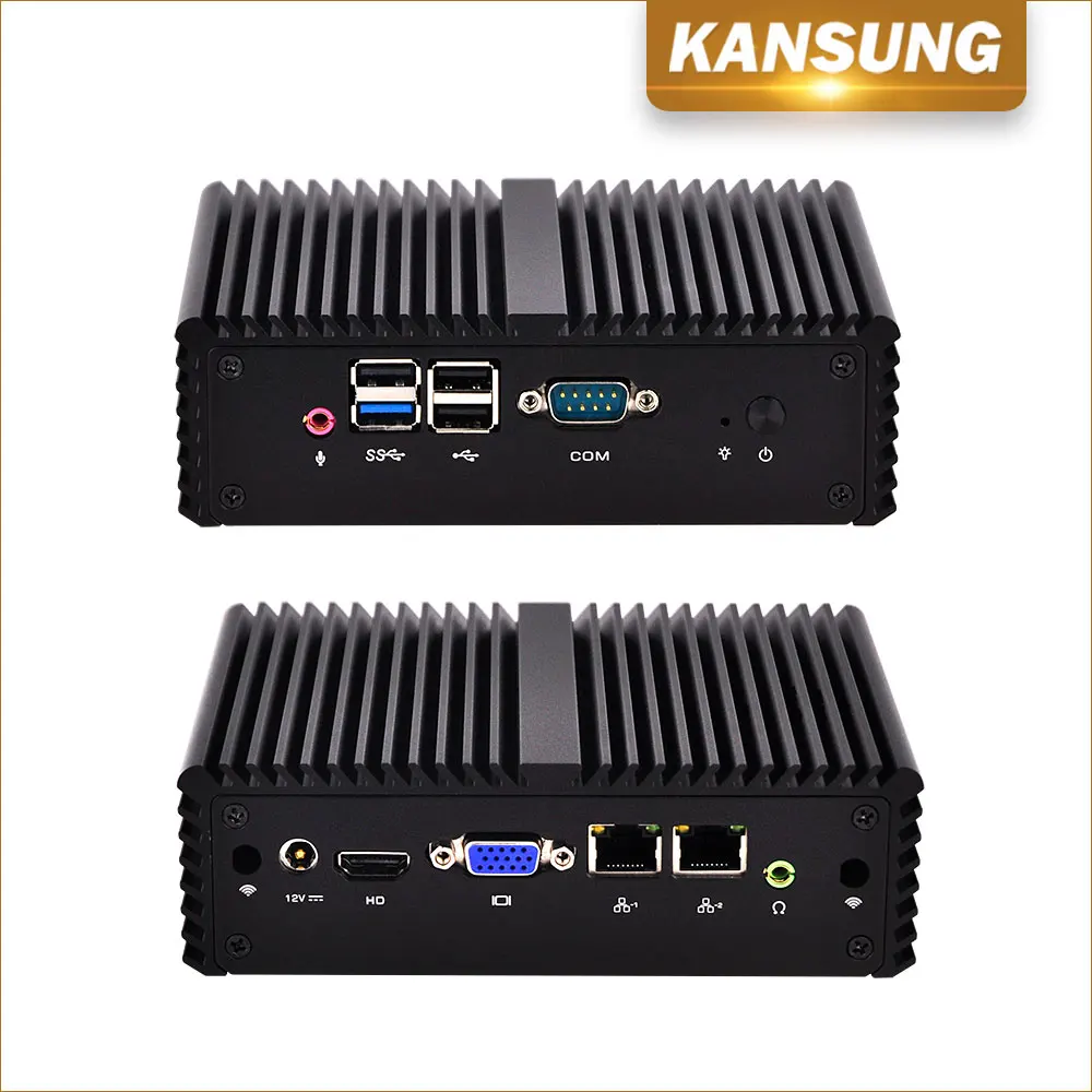 

OEM Quad Core Desktop Dual Display Micro Computer Server Linux Lan Port with 4gb Ram 2 Ethernet Dual Nic Mini PC