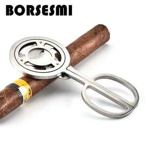 Image of Hight quality stainless steel Triple Blade cigar scissors knife portable tobacco cigarette cutter metal 3 blade cigar cutter