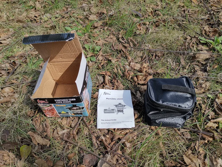 Small Cassette Furnace Portable Folding Quadrilateral Long Gas tank Camping Stove