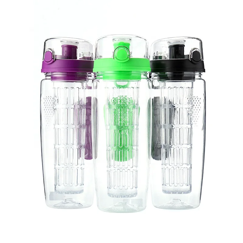 

Wholesale High Quality 750ml food grade BPA free plastic sports water bottle with fruit infuser