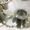 Vacuum SS304 KF clamp tube fitting elbow tee cross reducer