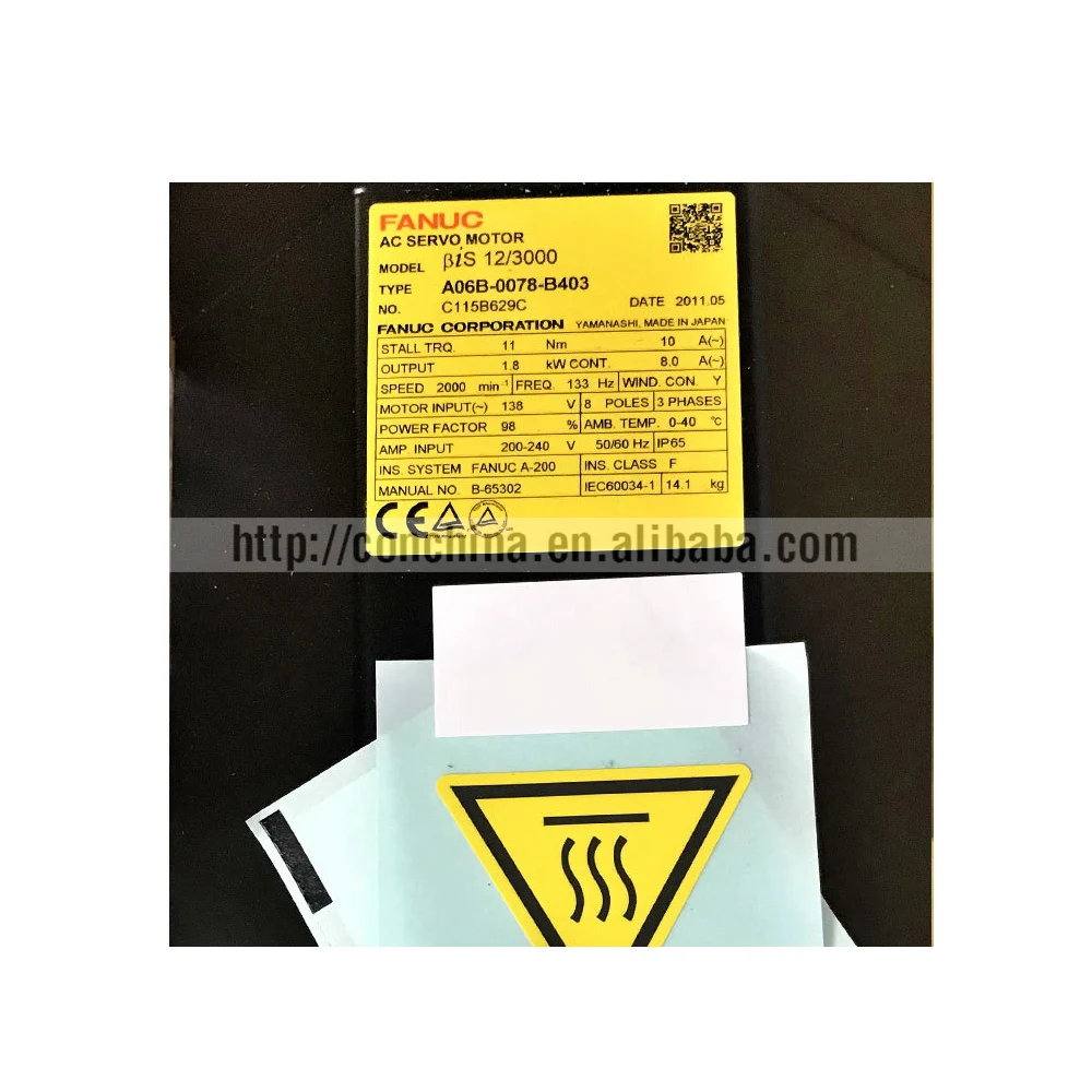 Original Fanuc Servo Motor A06B-0116-B403