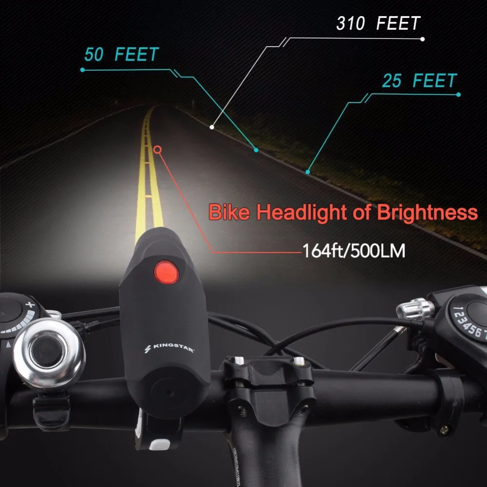 Adjustable Usb Rechargeable Bike Light Set Powerful Bicycle Headlight