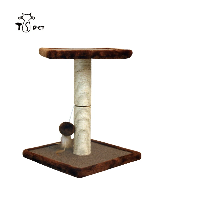 
New Product Sisal Scratcher Discount Cat Funny Scratching Post Cat Tree With Toy 