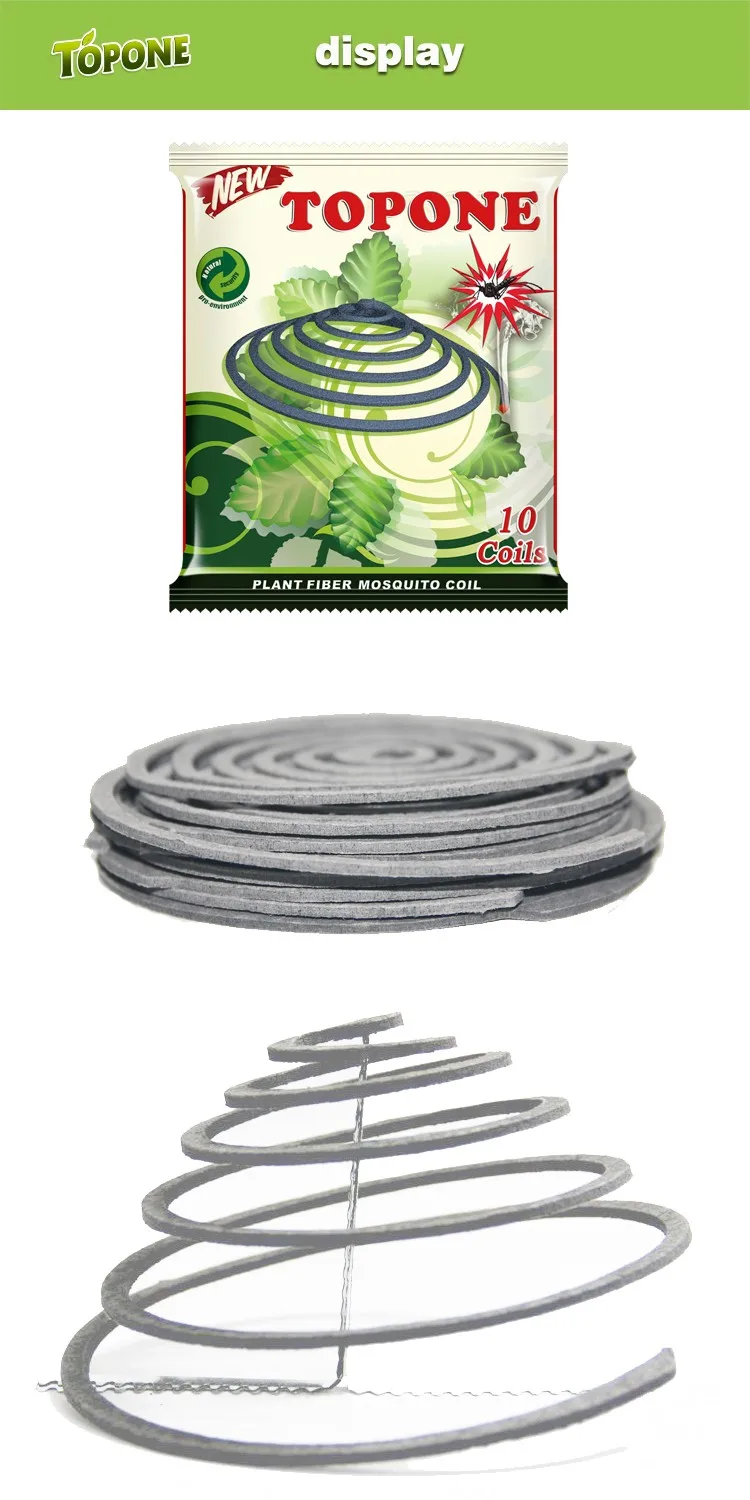 Unbreakable plant fiber smokeless paper mosquito coil, effective indoor mosquito repellent killer