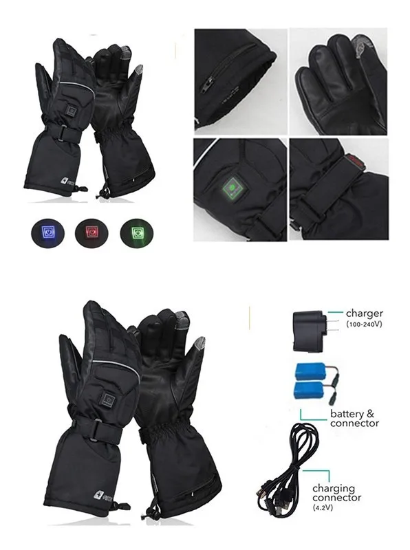 Electric Warming Gloves Battery Heated Hunting Gloves Heated Gloves