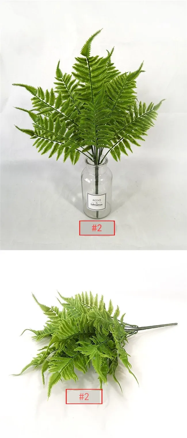 Wholesale Faux Greenery Leaves Artificial Plastic Fern